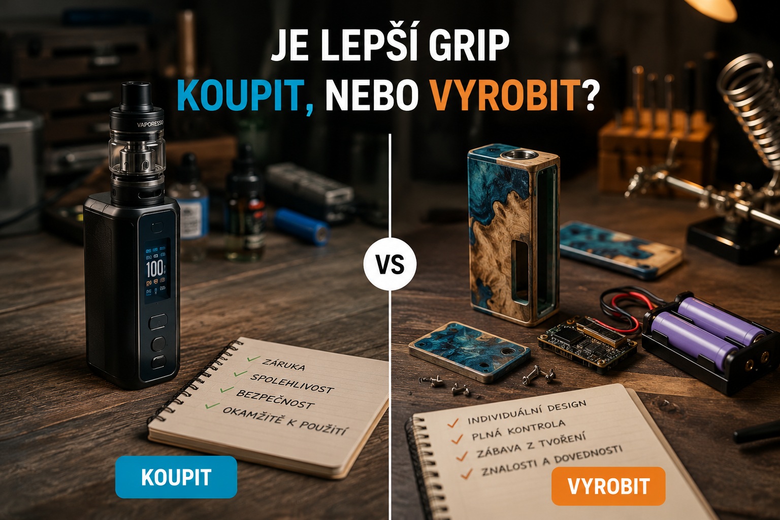 Je lepší grip koupit nebo vyrobit